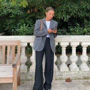 Forever Gray Blazer  - Size Small